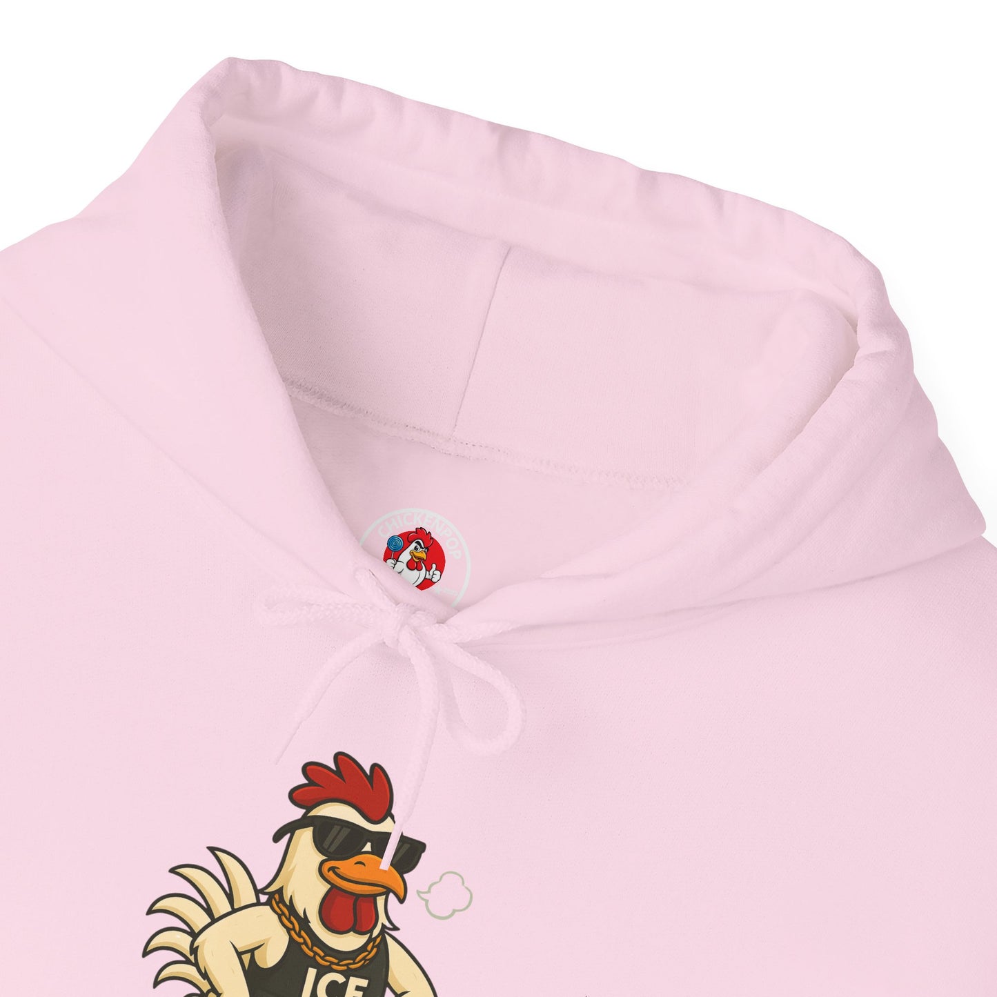 🧊 ICE ICE BABY Funky Chicken Agent Hoodie – Coop Daddy Parody Hoodie for Music & Poultry Fans