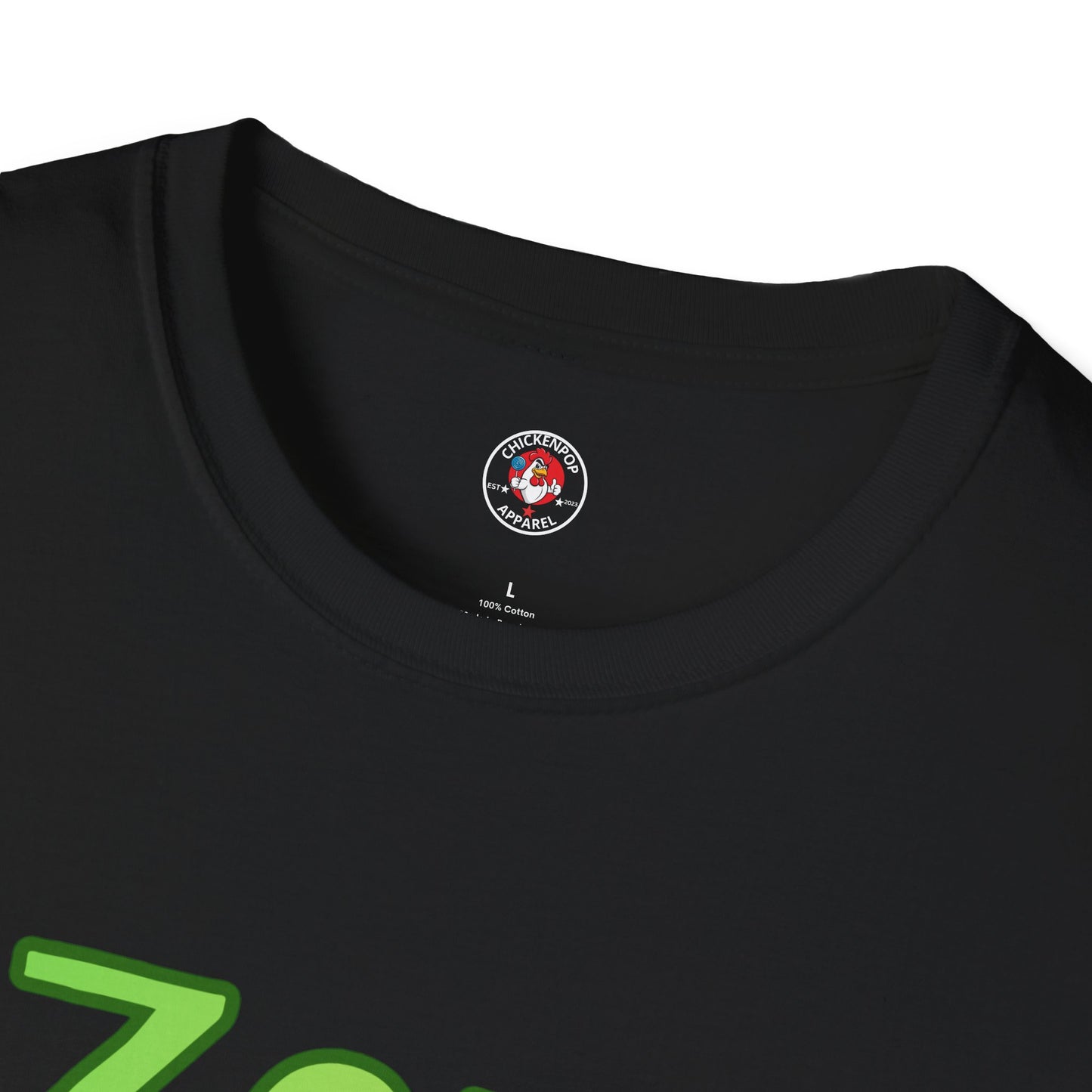 Zero Flocks Given T-Shirt – Funny Chicken Graphic Tee in Black | ChickenPop Apparel Unisex Shirt