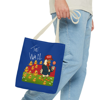 Another Chick Thru The Wall Tote Bag – Funny Political Chicken Graphic | Durable Eco-Friendly Canvas Shopper for Everyday Use