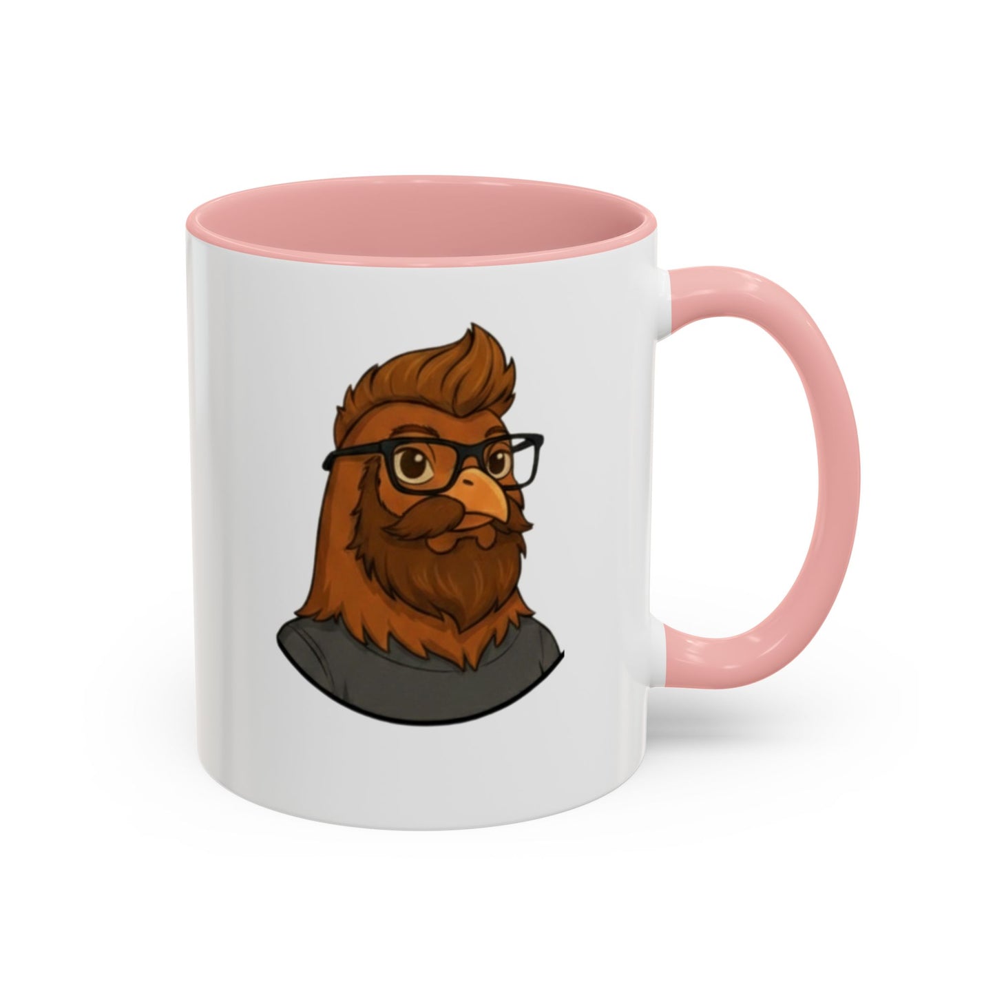 Get Clucked™ Custom Photo Chicken Mug – Personalized Cartoon Portrait Coffee Cup – Funny Gift for Couples, Friends & Pet Lovers