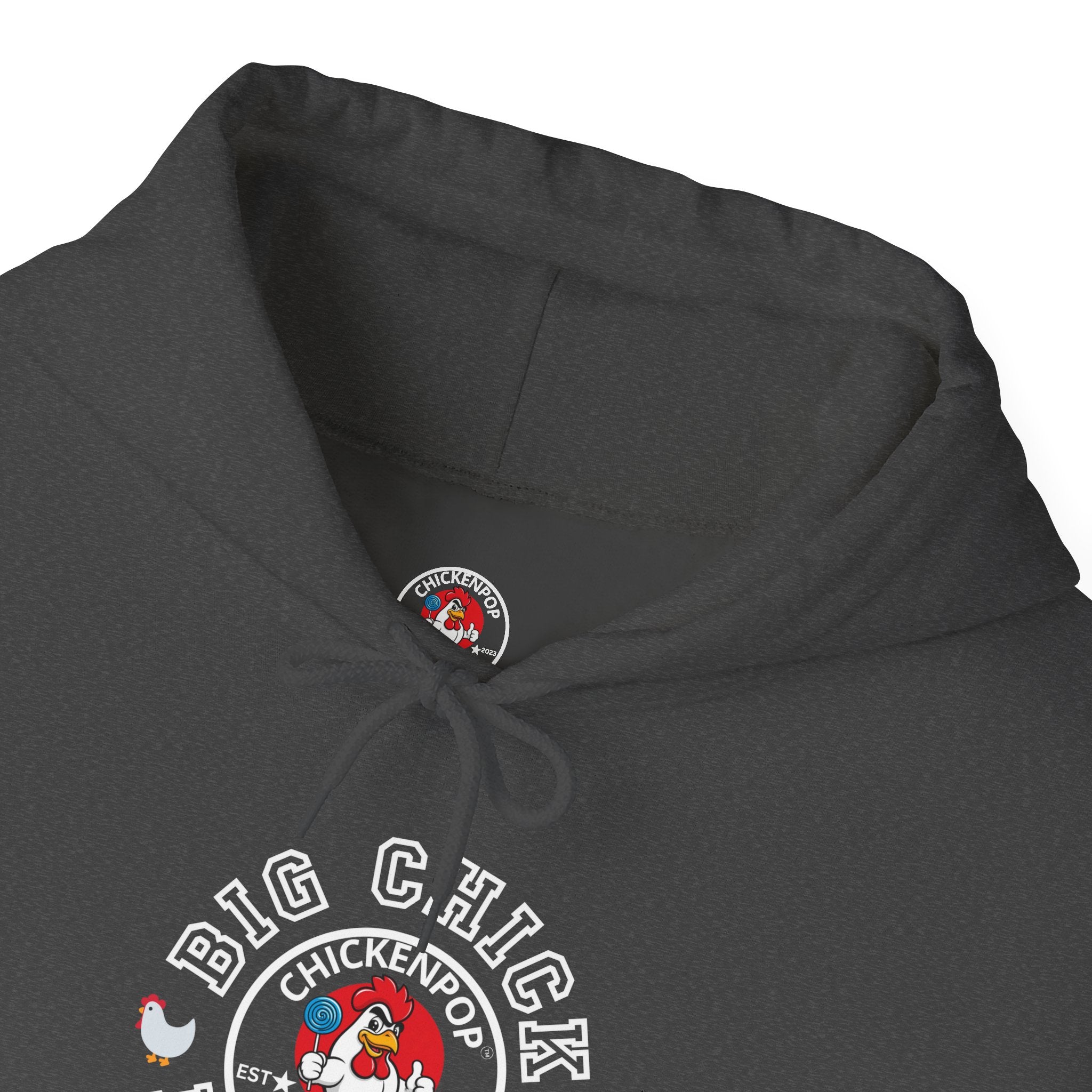 Big Chick Energy Unisex Hoodie — ChickenPop Apparel Logo Sweatshirt