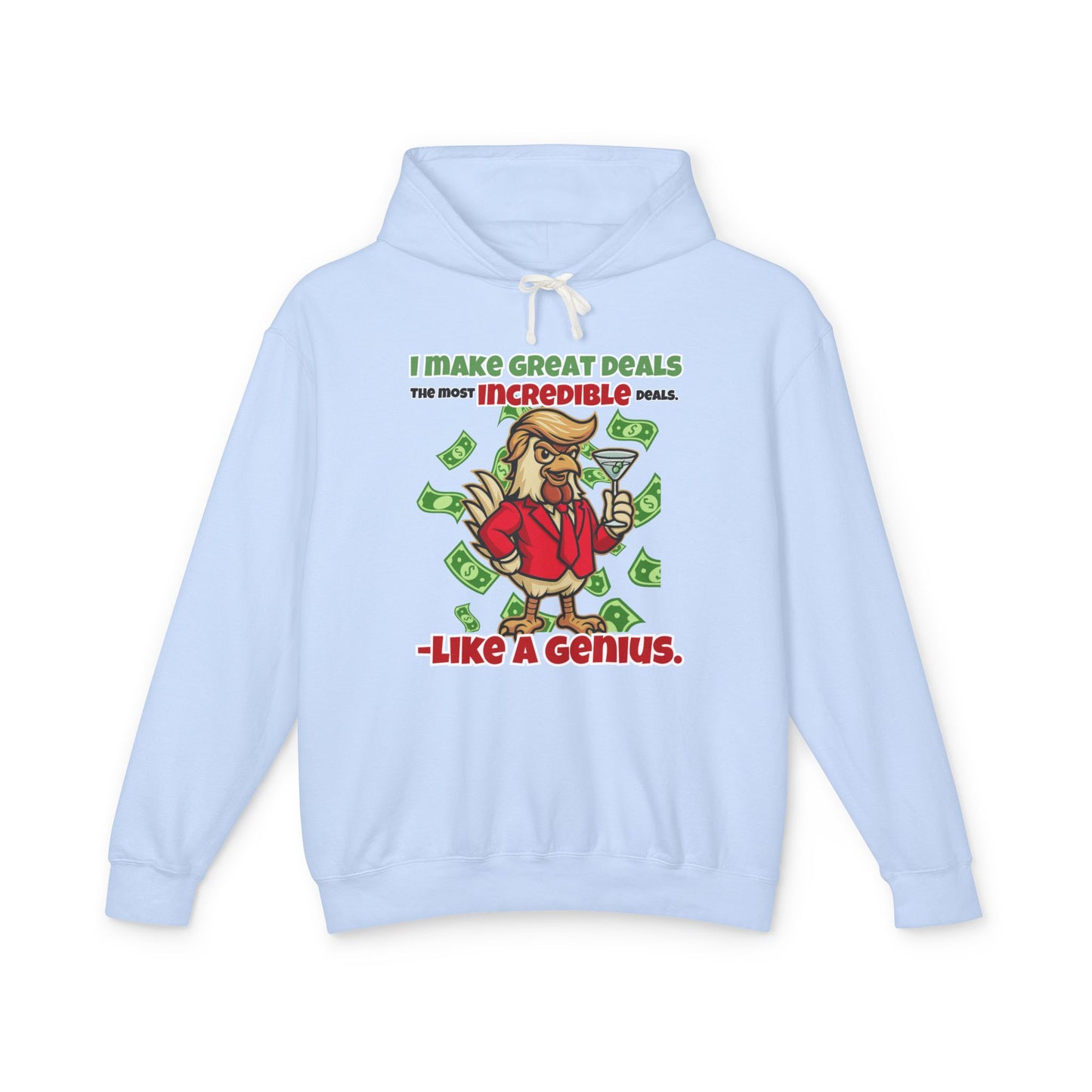 Like A Genius Hoodie – Funny Political Graphic Pullover | Unisex Relaxed Fit | Ethically Made & OEKO-TEX Certified Streetwear