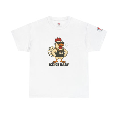 Ice Ice Baby Part 2 Funny Chicken T-Shirt – Cool Rooster Graphic Tee | Unisex Retro Hip-Hop Style