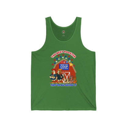 The Best Rooster Ribbed Tank – Cock-a-Doodle-Don Presidential  Poultry 🐔🍹