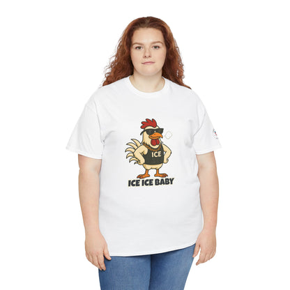 Ice Ice Baby Part 2 Funny Chicken T-Shirt – Cool Rooster Graphic Tee | Unisex Retro Hip-Hop Style
