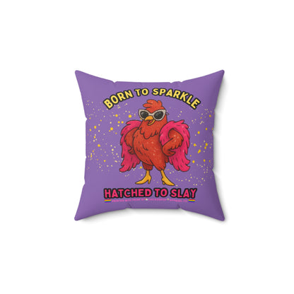 Born to Sparkle Throw Pillow – Slay the Sofa, Glam the Bed
