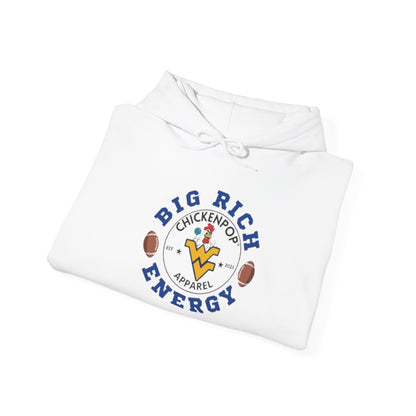 Big Rich Energy WV Logo Unisex Hoodie - ChickenPop Arm Logo Edition