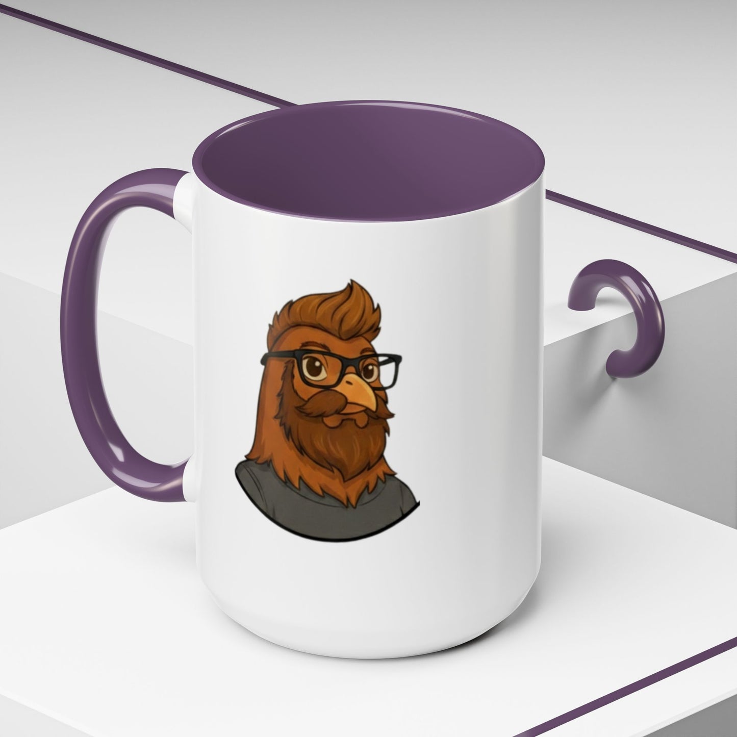 Get Clucked™ Custom Photo Chicken Mug – Personalized Cartoon Portrait Coffee Cup – Funny Gift for Couples, Friends & Pet Lovers