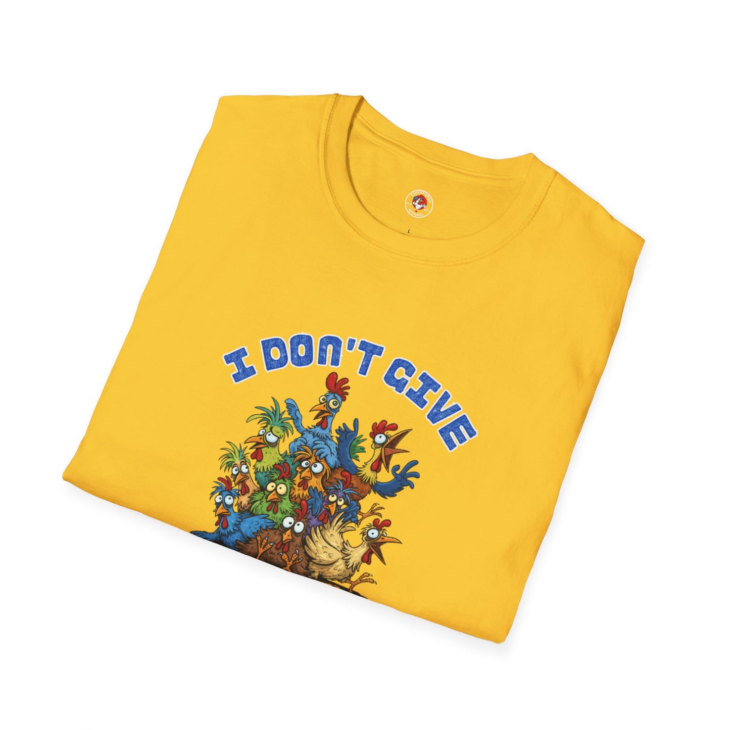 I Don’t Give One Flock T-Shirt – Funny Chicken Graphic Tee | Unisex Humor Shirt