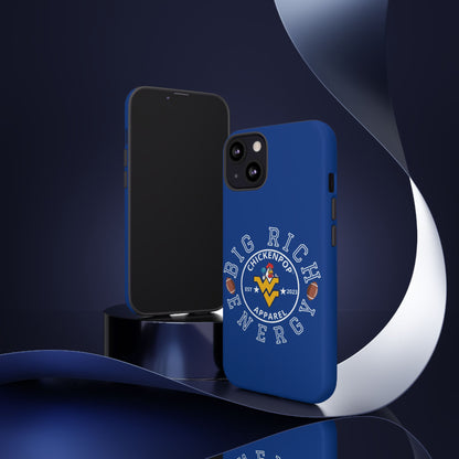Don’t Be A Devries Funny Chicken Phone Case – Durable Dual-Layer Protection for iPhone, Samsung, Pixel – Matte or Glossy Finish Blue