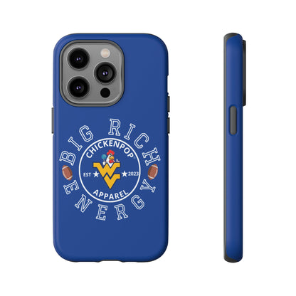 Don’t Be A Devries Funny Chicken Phone Case – Durable Dual-Layer Protection for iPhone, Samsung, Pixel – Matte or Glossy Finish Blue