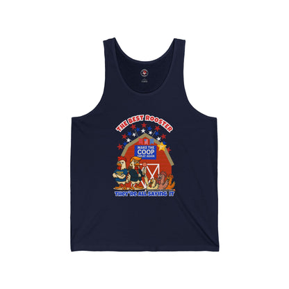 The Best Rooster Ribbed Tank – Cock-a-Doodle-Don Presidential  Poultry 🐔🍹