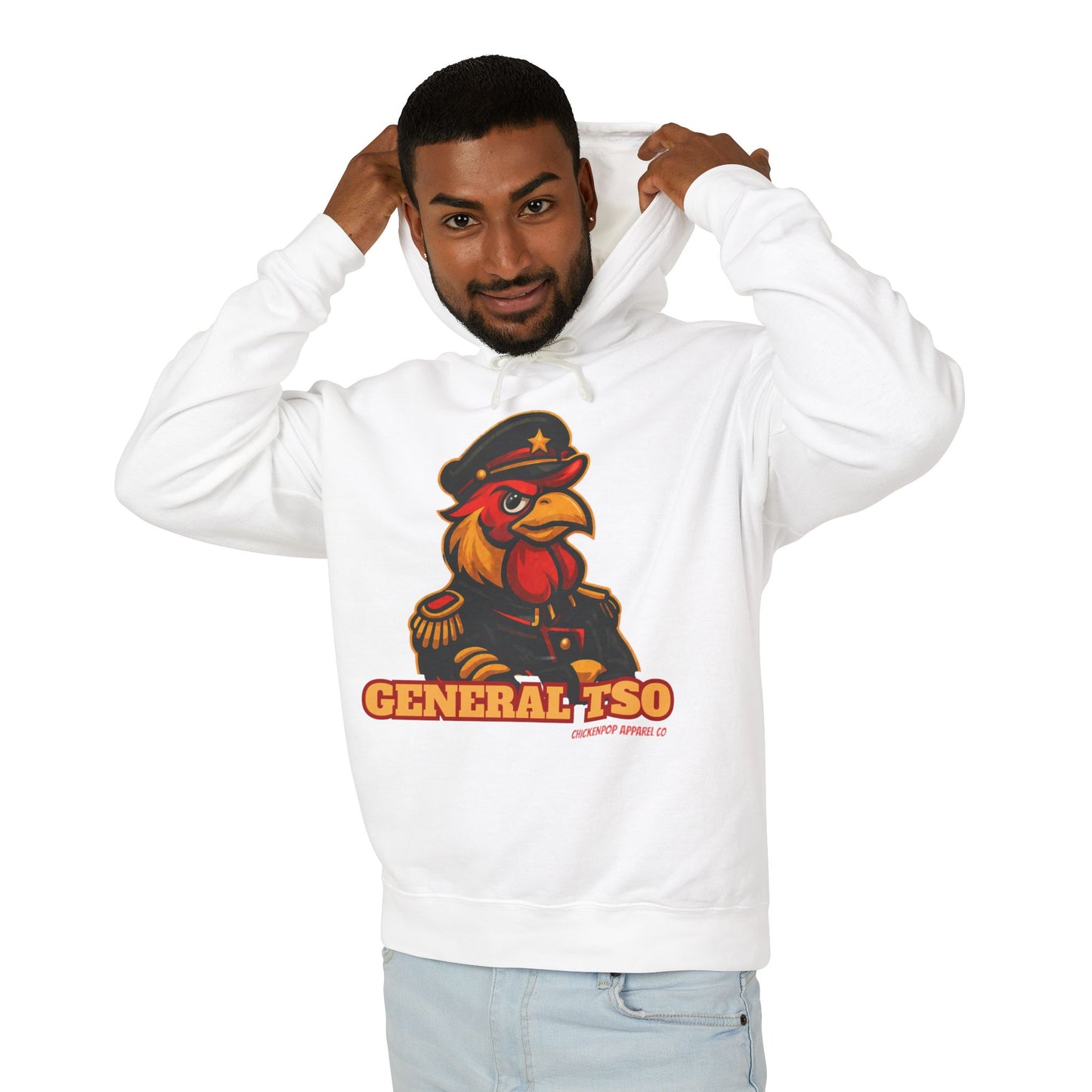General Tso 🔥 – The Spiciest Rooster in the Coop Unisex Hoodie Cock-A-Doodle Don