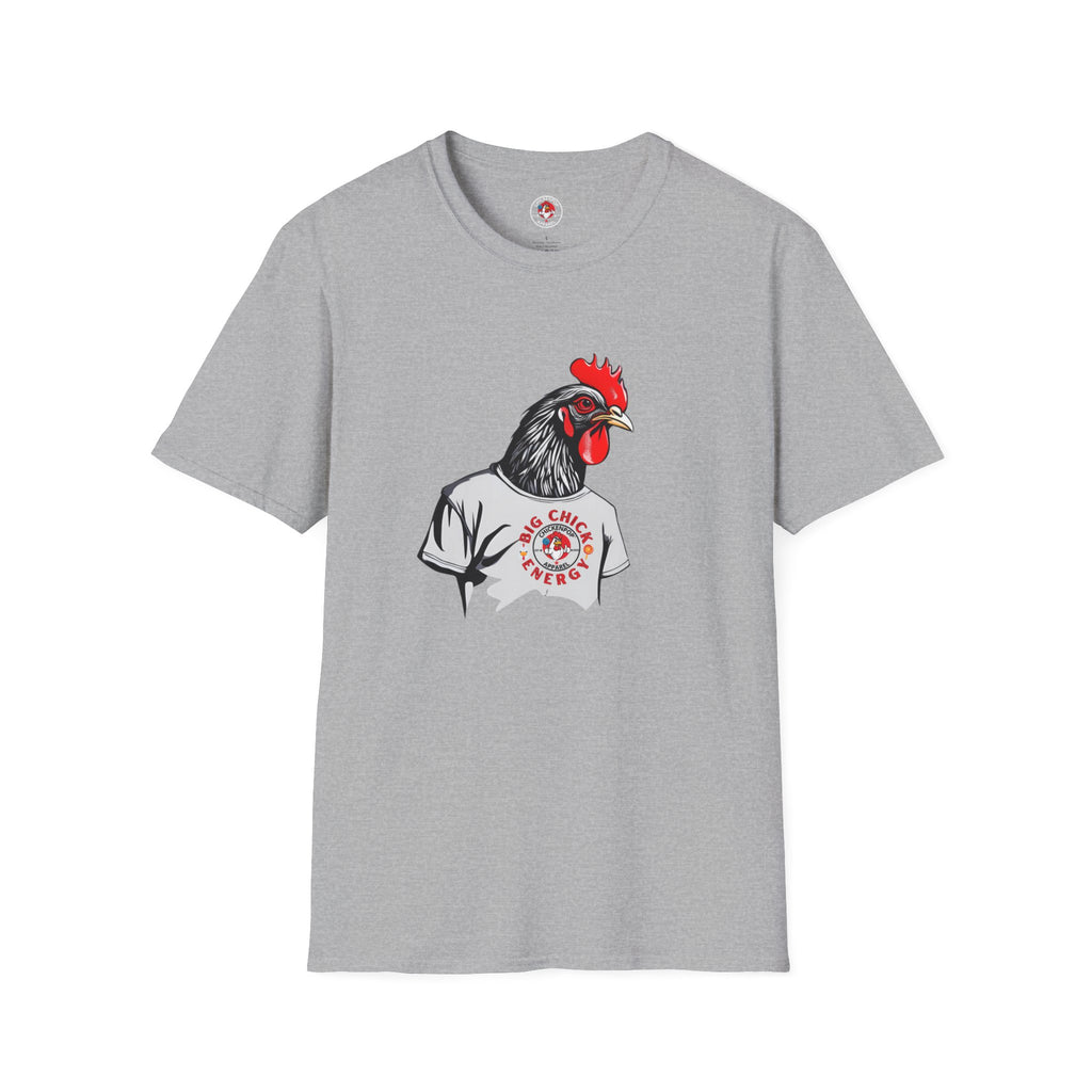 Big Chicken Energy Unisex Tee | Giant Rooster Shirt | Funny Graphic T-Shirt | ChickenPop Apparel Co.
