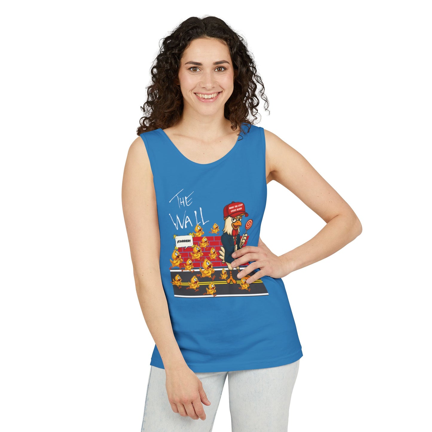 Another Chick Thru The Wall| Political Satire Sleeveless Tee