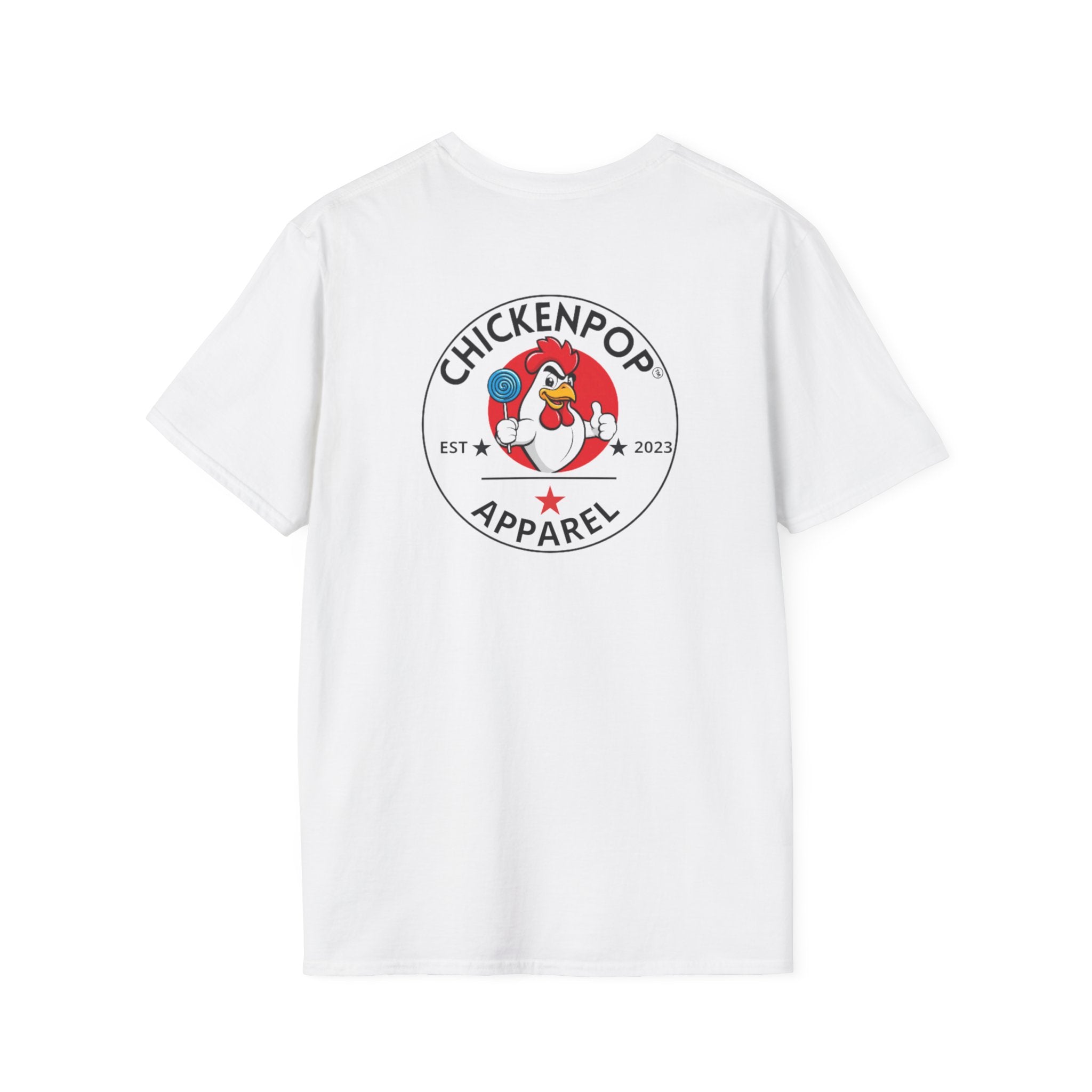 Original ChickenPop Logo Tee | Coop Daddy Lollipop T-Shirt | Iconic Funny Chicken Apparel