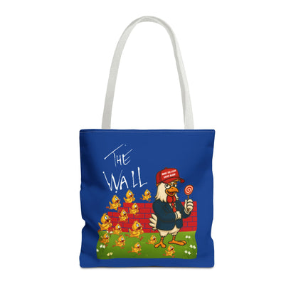 Another Chick Thru The Wall Tote Bag – Funny Political Chicken Graphic | Durable Eco-Friendly Canvas Shopper for Everyday Use