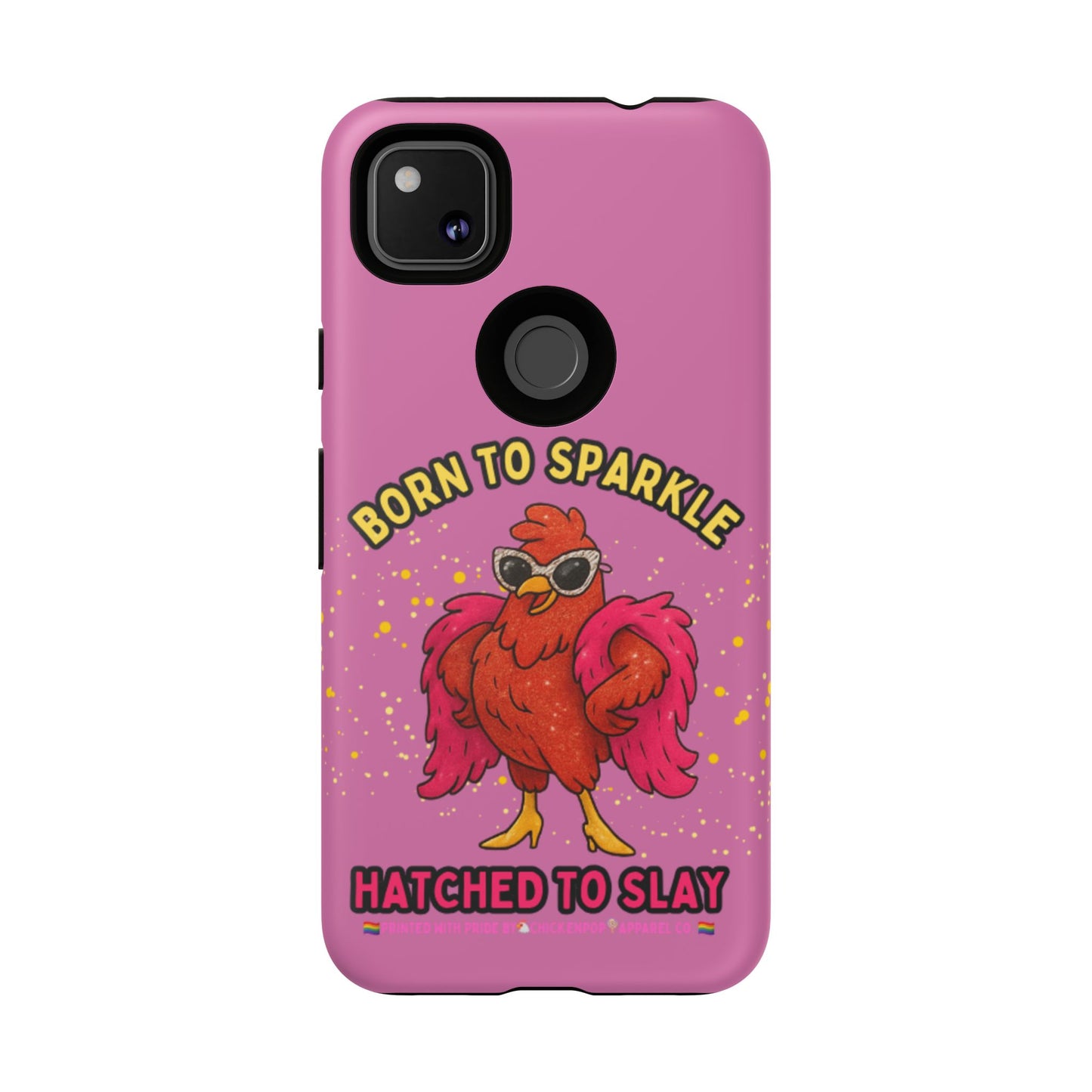 Phone Case - Born to Sparkle Hatched to Slay Logo Design