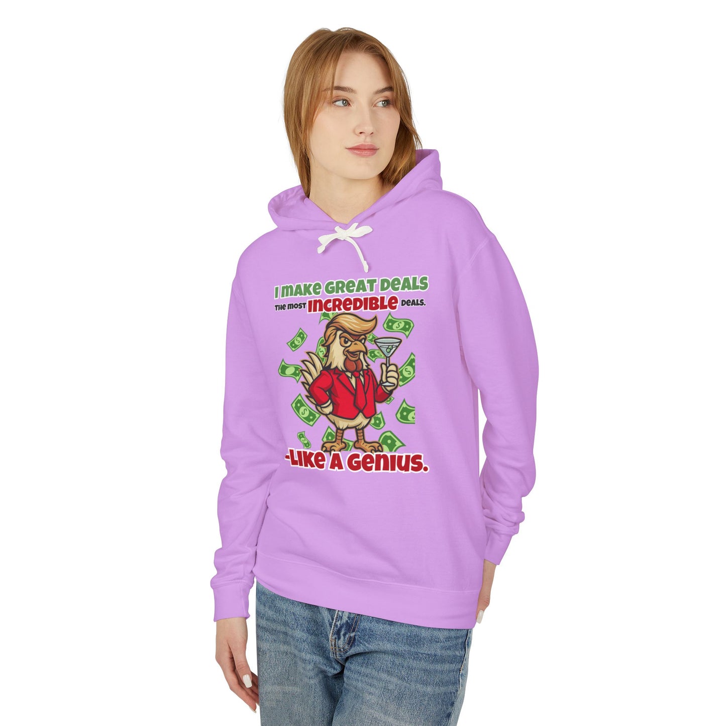 Like A Genius Hoodie – Funny Political Graphic Pullover | Unisex Relaxed Fit | Ethically Made & OEKO-TEX Certified Streetwear