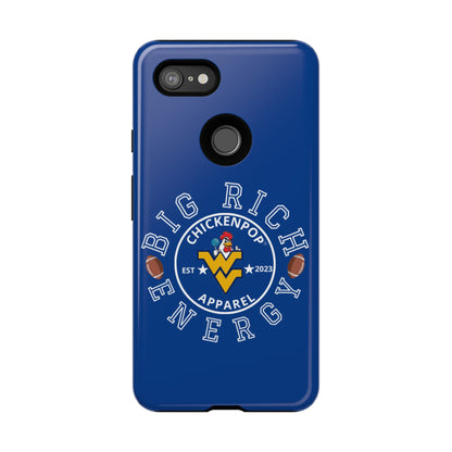 Don’t Be A Devries Funny Chicken Phone Case – Durable Dual-Layer Protection for iPhone, Samsung, Pixel – Matte or Glossy Finish Blue