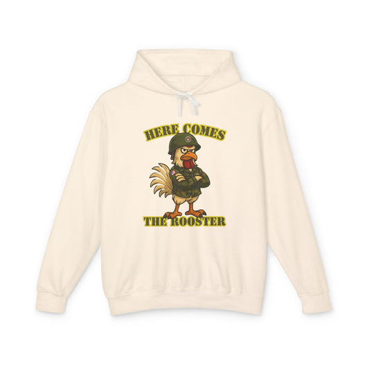 Here Comes The Rooster Hoodie – Bold Graphic Pullover with Relaxed Fit | Unisex Streetwear
