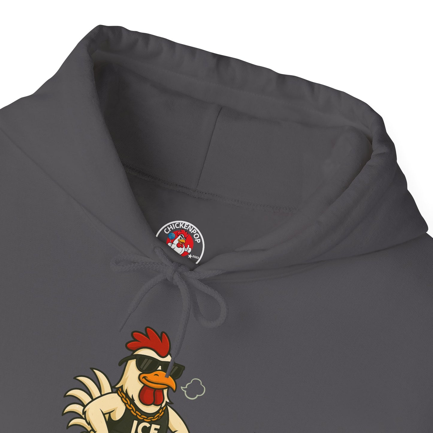 🧊 ICE ICE BABY Funky Chicken Agent Hoodie – Coop Daddy Parody Hoodie for Music & Poultry Fans