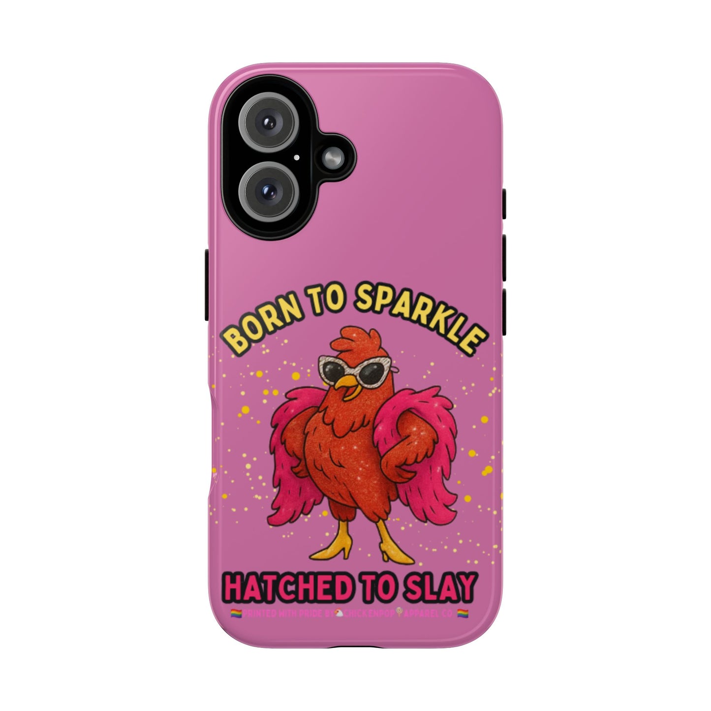 Phone Case - Born to Sparkle Hatched to Slay Logo Design