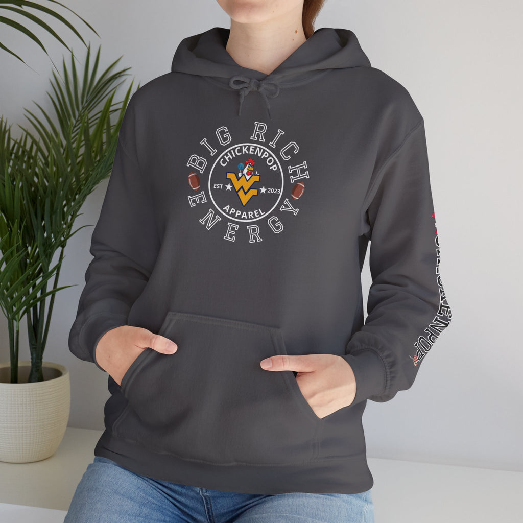 Big Rich Energy WV Logo Unisex Hoodie - ChickenPop Arm Logo Edition