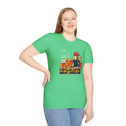 Another Chick Thru The Wall | Funny Political Chicken Graphic Tee – Cock-a-Doodle-Don Collection