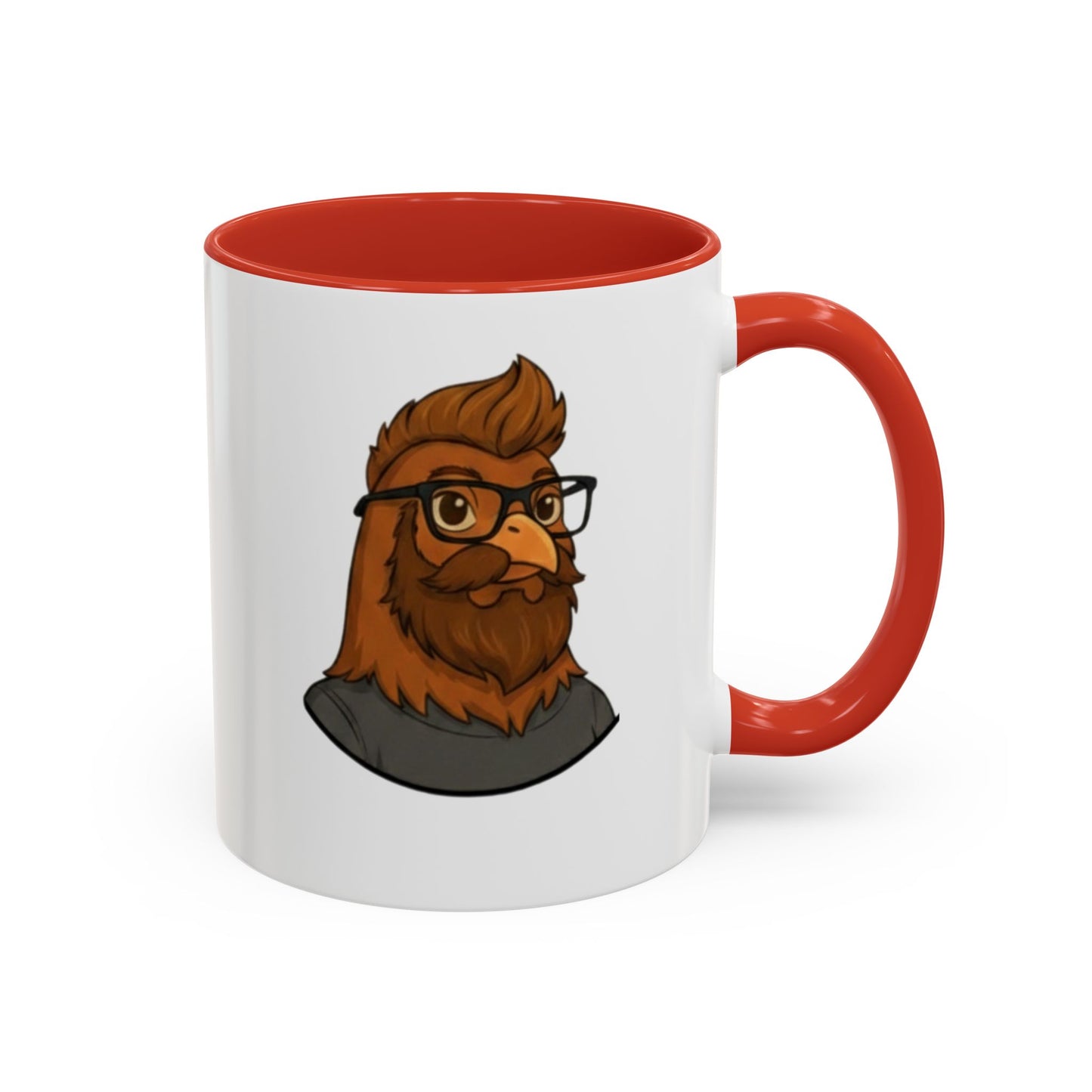 Get Clucked™ Custom Photo Chicken Mug – Personalized Cartoon Portrait Coffee Cup – Funny Gift for Couples, Friends & Pet Lovers