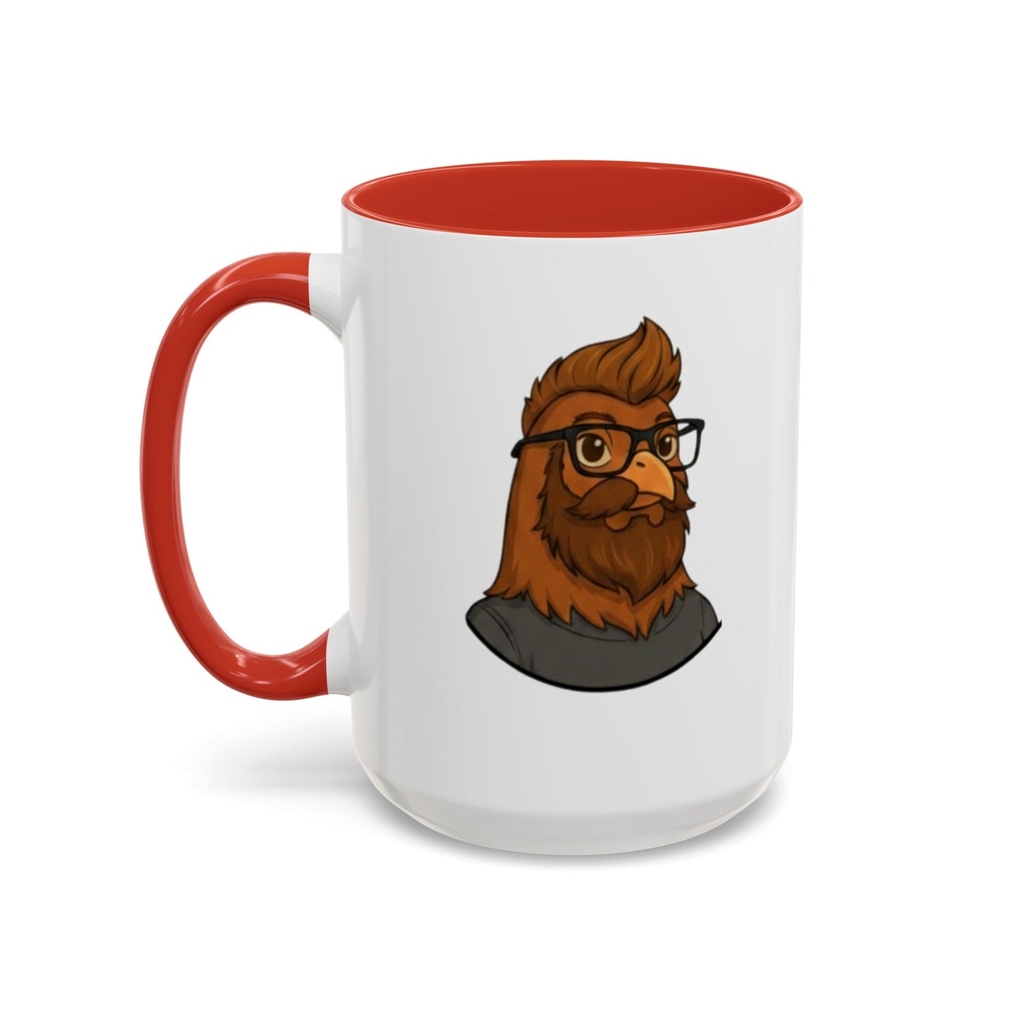 Get Clucked™ Custom Photo Chicken Mug – Personalized Cartoon Portrait Coffee Cup – Funny Gift for Couples, Friends & Pet Lovers