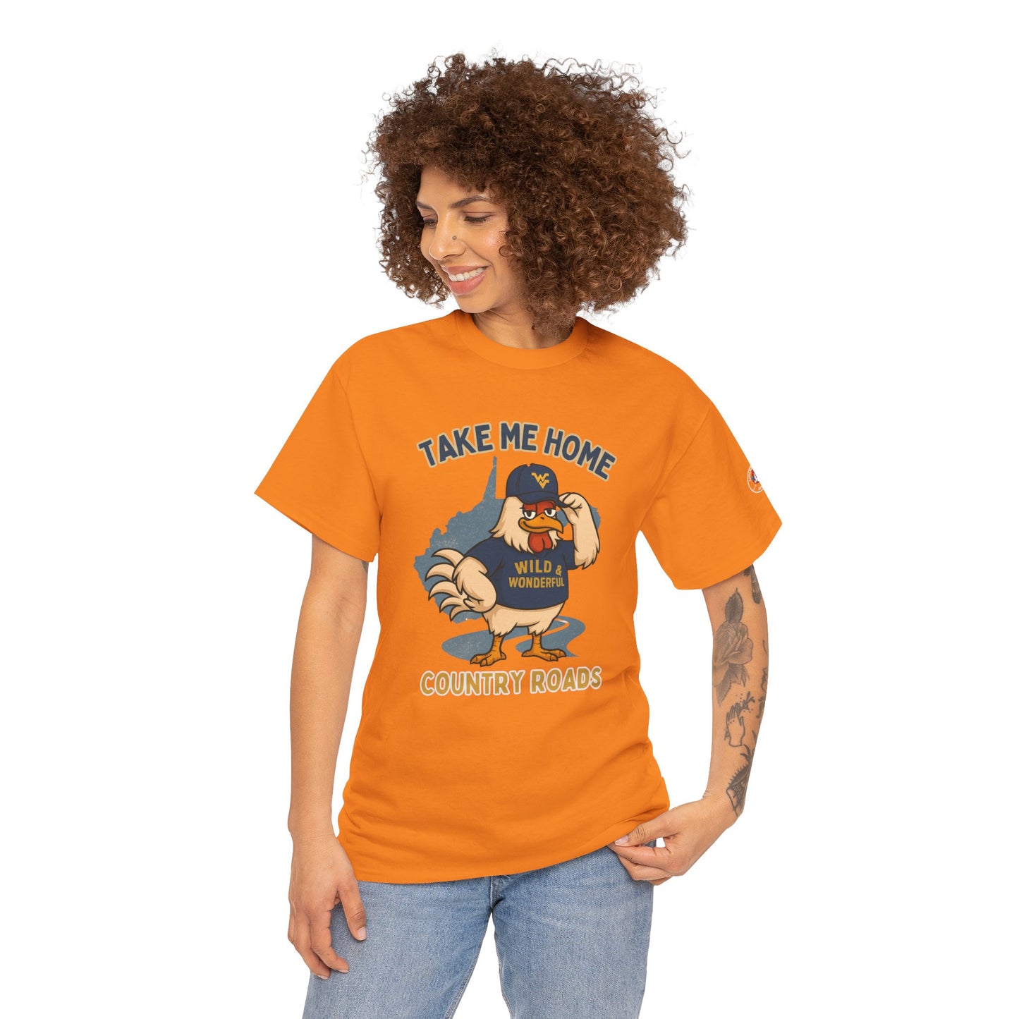 Take Me Home Country Roads WV Coop Daddy Tee – Funny West Virginia Rooster Shirt