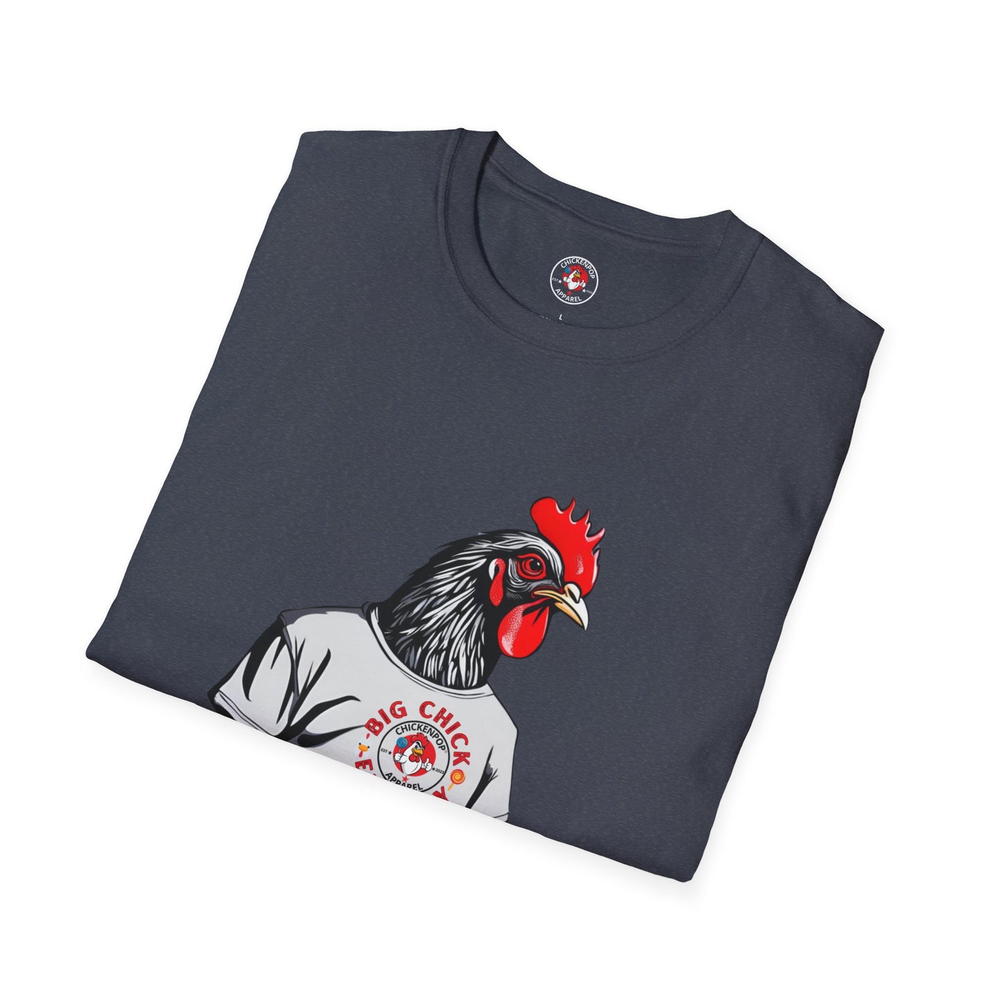 Big Chicken Energy Unisex Tee | Giant Rooster Shirt | Funny Graphic T-Shirt | ChickenPop Apparel Co.