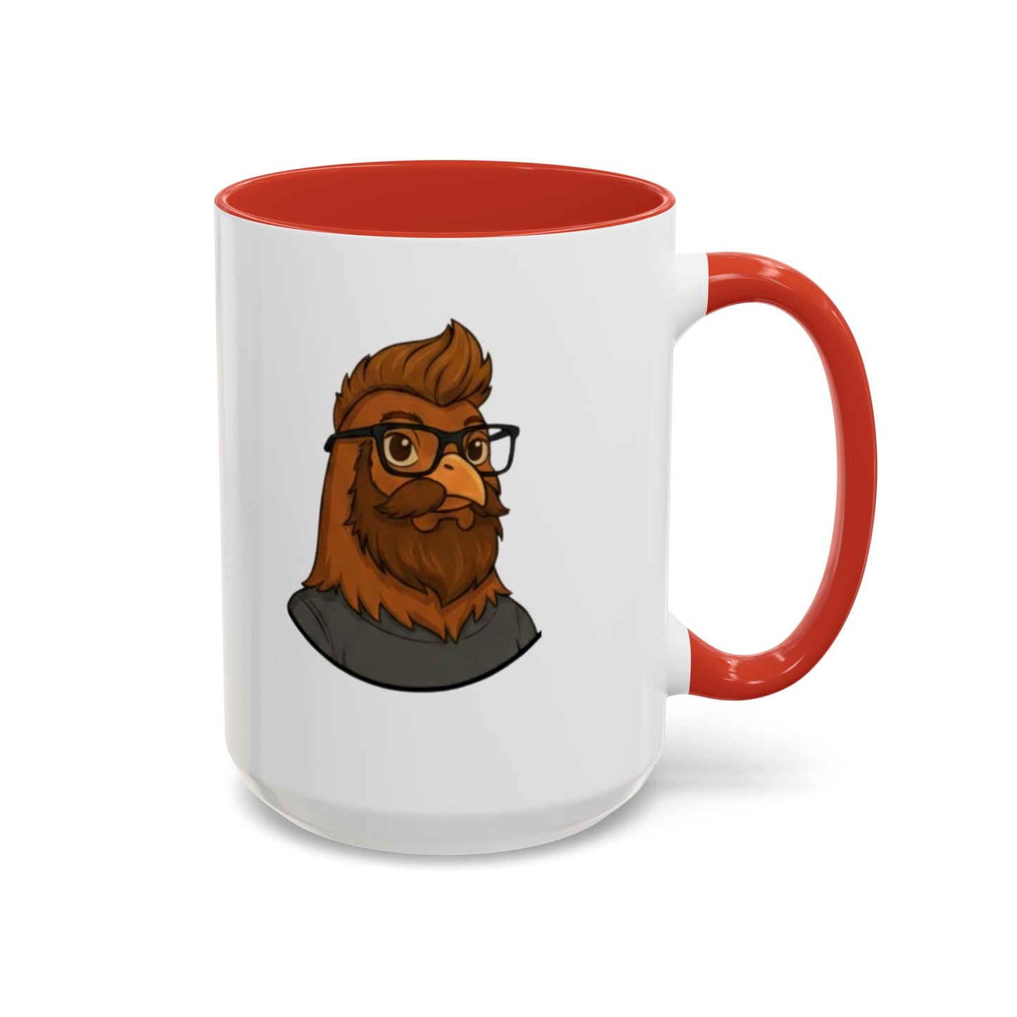 Get Clucked™ Custom Photo Chicken Mug – Personalized Cartoon Portrait Coffee Cup – Funny Gift for Couples, Friends & Pet Lovers