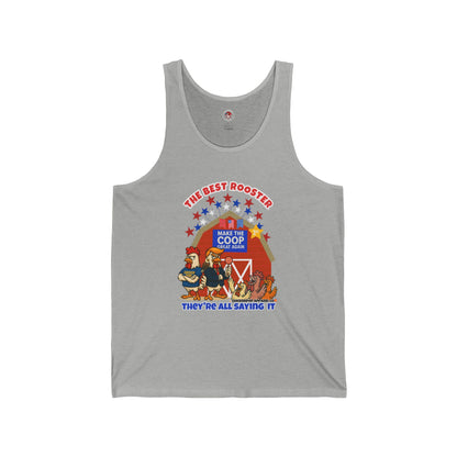 The Best Rooster Ribbed Tank – Cock-a-Doodle-Don Presidential  Poultry 🐔🍹