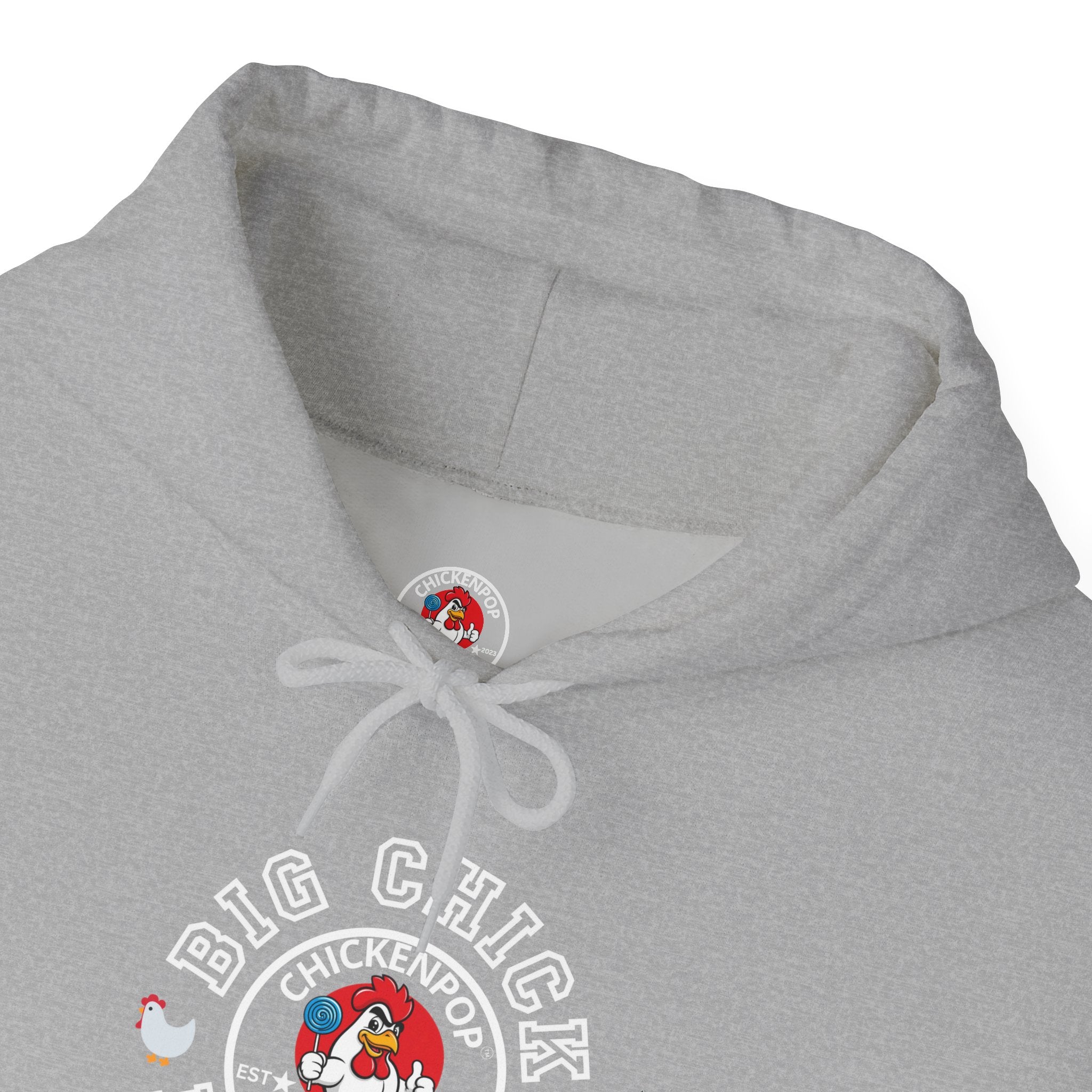 Big Chick Energy Unisex Hoodie — ChickenPop Apparel Logo Sweatshirt