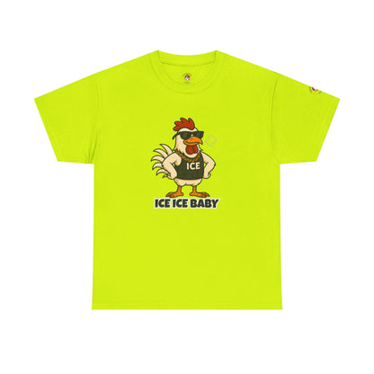 Ice Ice Baby Part 2 Funny Chicken T-Shirt – Cool Rooster Graphic Tee | Unisex Retro Hip-Hop Style