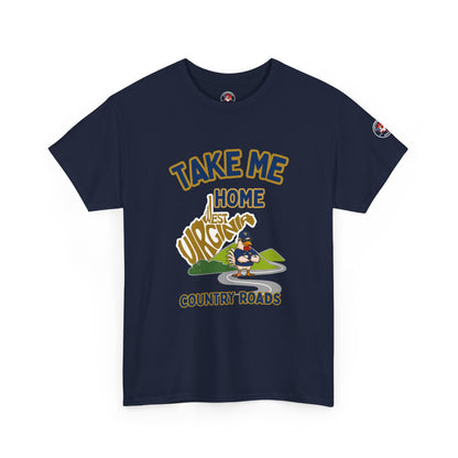 Take Me Home Country Roads WV Coop Daddy Tee – Funny West Virginia Rooster Shirt