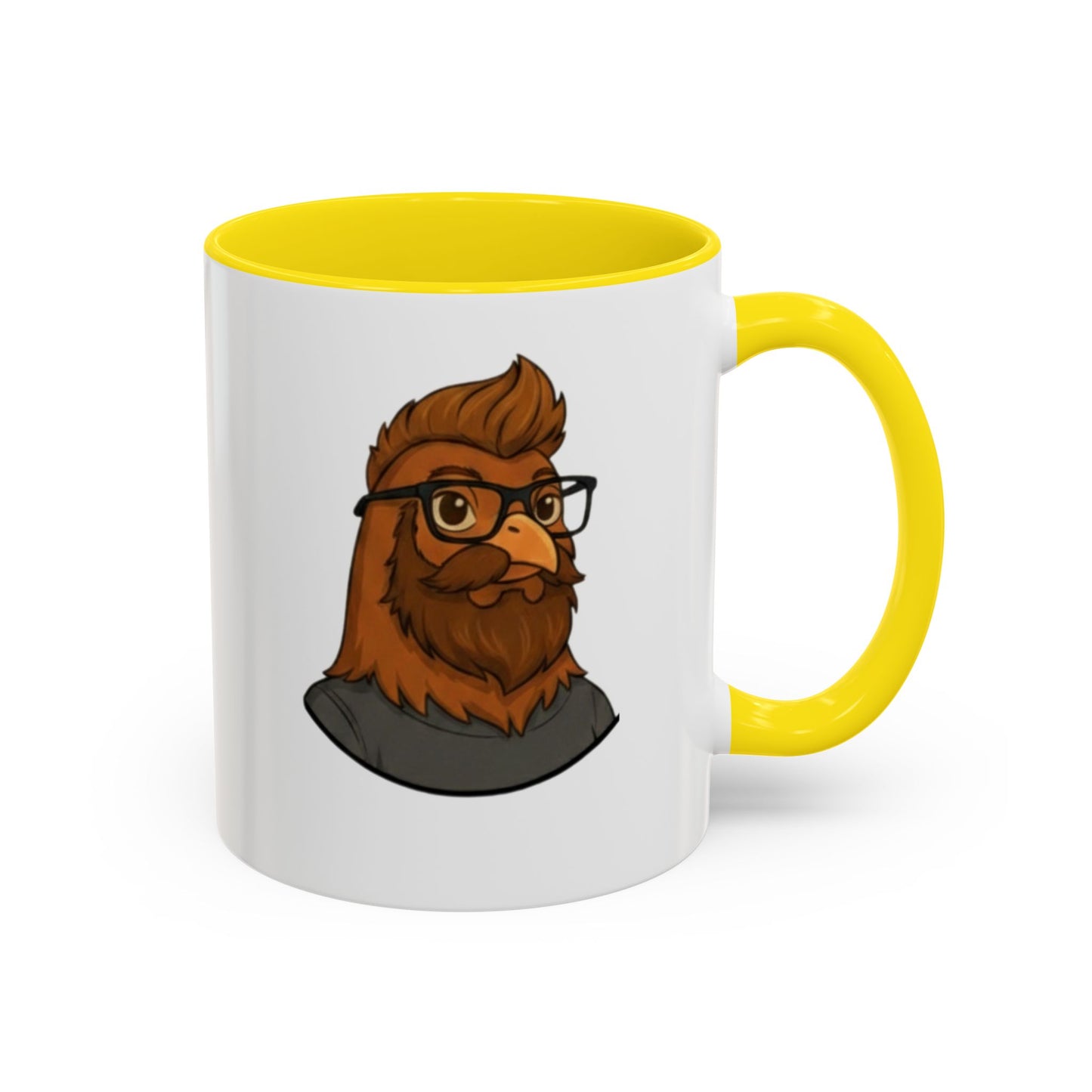 Get Clucked™ Custom Photo Chicken Mug – Personalized Cartoon Portrait Coffee Cup – Funny Gift for Couples, Friends & Pet Lovers