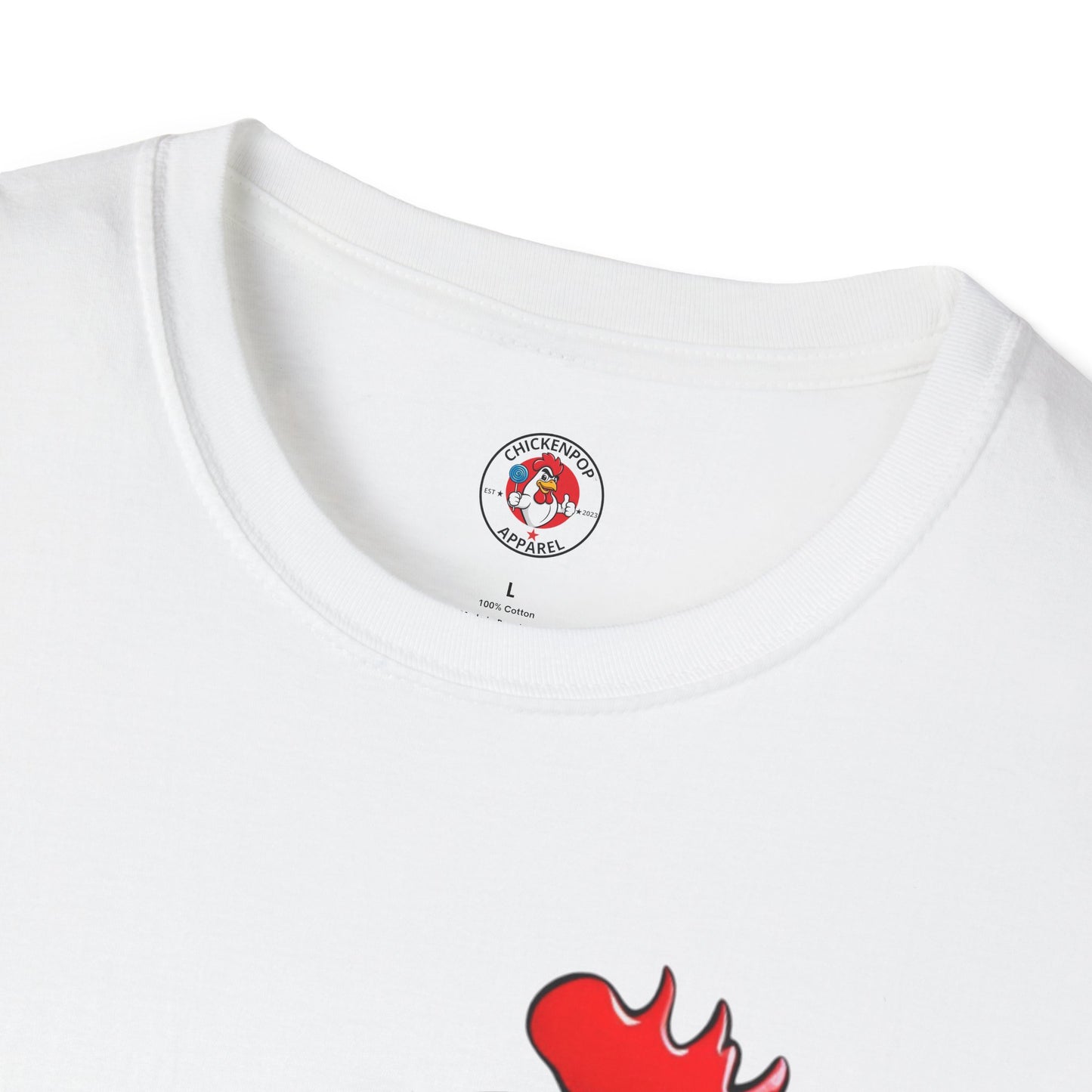 Big Chick Energy Giant Rooster Unisex Tee