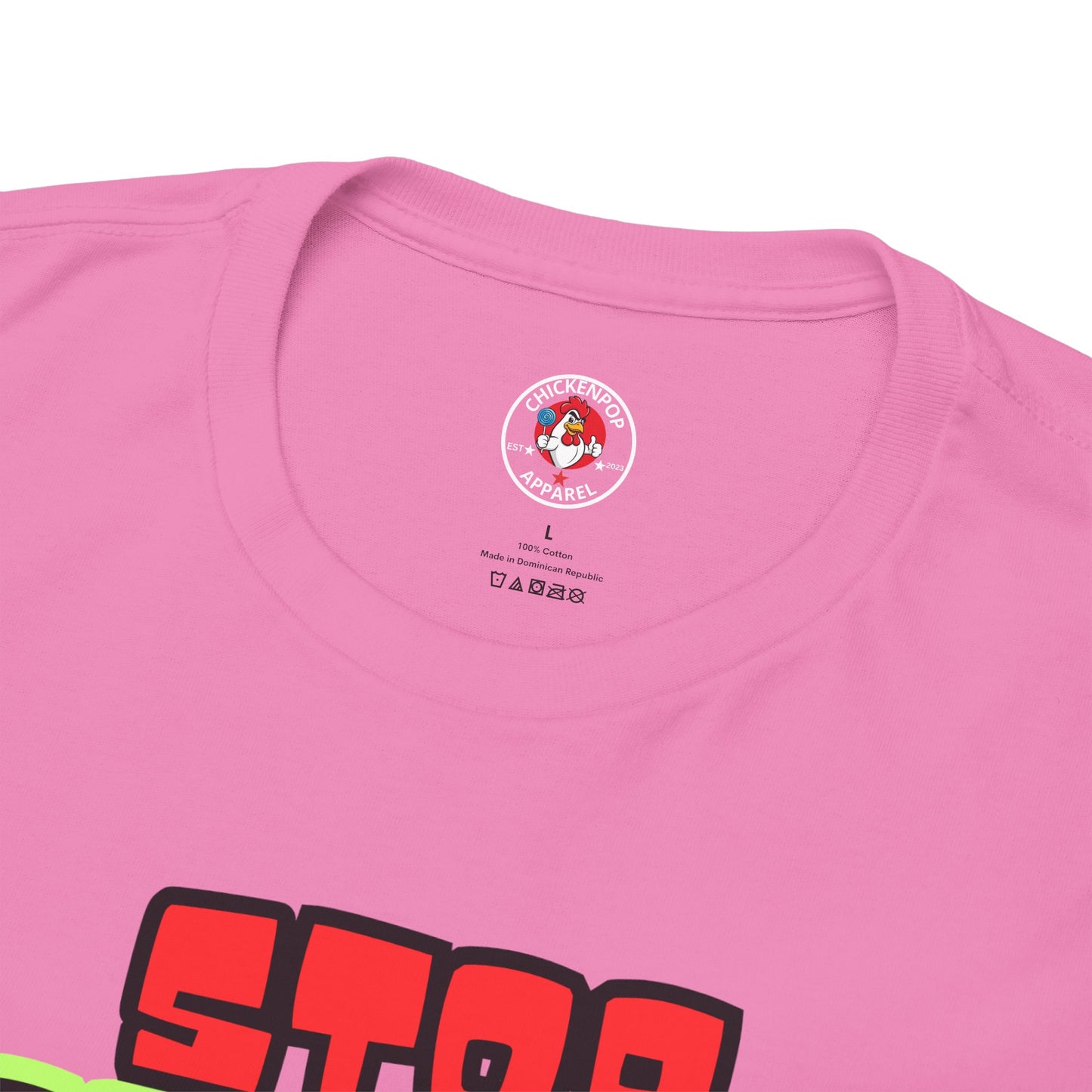 Stop COOP TIME! Funny Chicken T-Shirt – MC Coop Daddy 90s Hip Hop Parody Tee | Unisex Heavy Cotton | ChickenPop Apparel