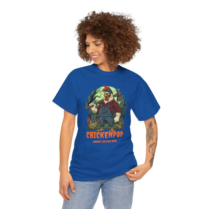 Zombie Chicken King Halloween Shirt – Funny Spooky T-Shirt