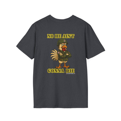 Here Comes the Rooster Music  Graphic Tee with Front & Back Print Unisex Rock T-Shirt