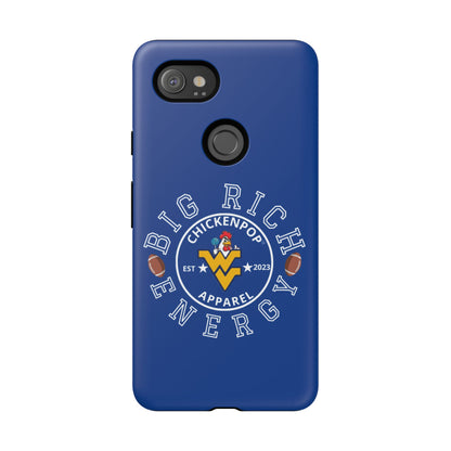 Don’t Be A Devries Funny Chicken Phone Case – Durable Dual-Layer Protection for iPhone, Samsung, Pixel – Matte or Glossy Finish Blue
