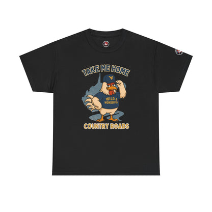 Take Me Home Country Roads WV Coop Daddy Tee – Funny West Virginia Rooster Shirt