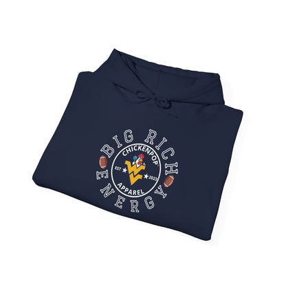 Big Rich Energy WV Logo Unisex Hoodie - ChickenPop Arm Logo Edition