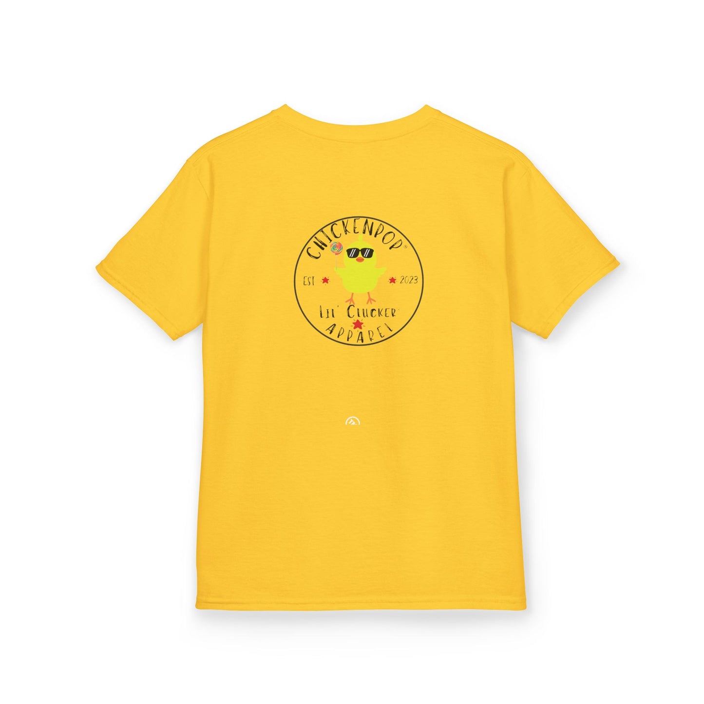 Lil’ Cluckers Original ChickenPop Logo Kids Tee – Fun Kids Graphic T-Shirt | Cute Cartoon Chicken Shirt for Boys & Girls