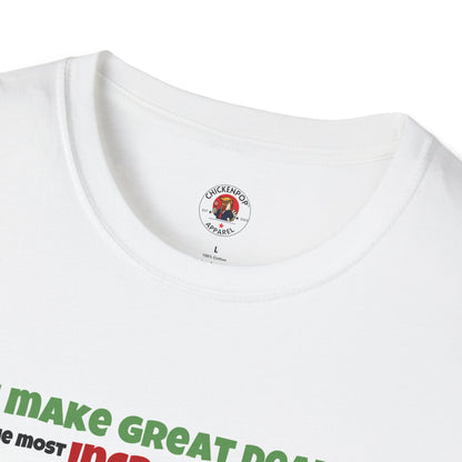 Cock-a-Doodle-Don “Like a Genius” Money Deal Rooster Tee – Funny Political Satire Shirt | ChickenPop Apparel Co.