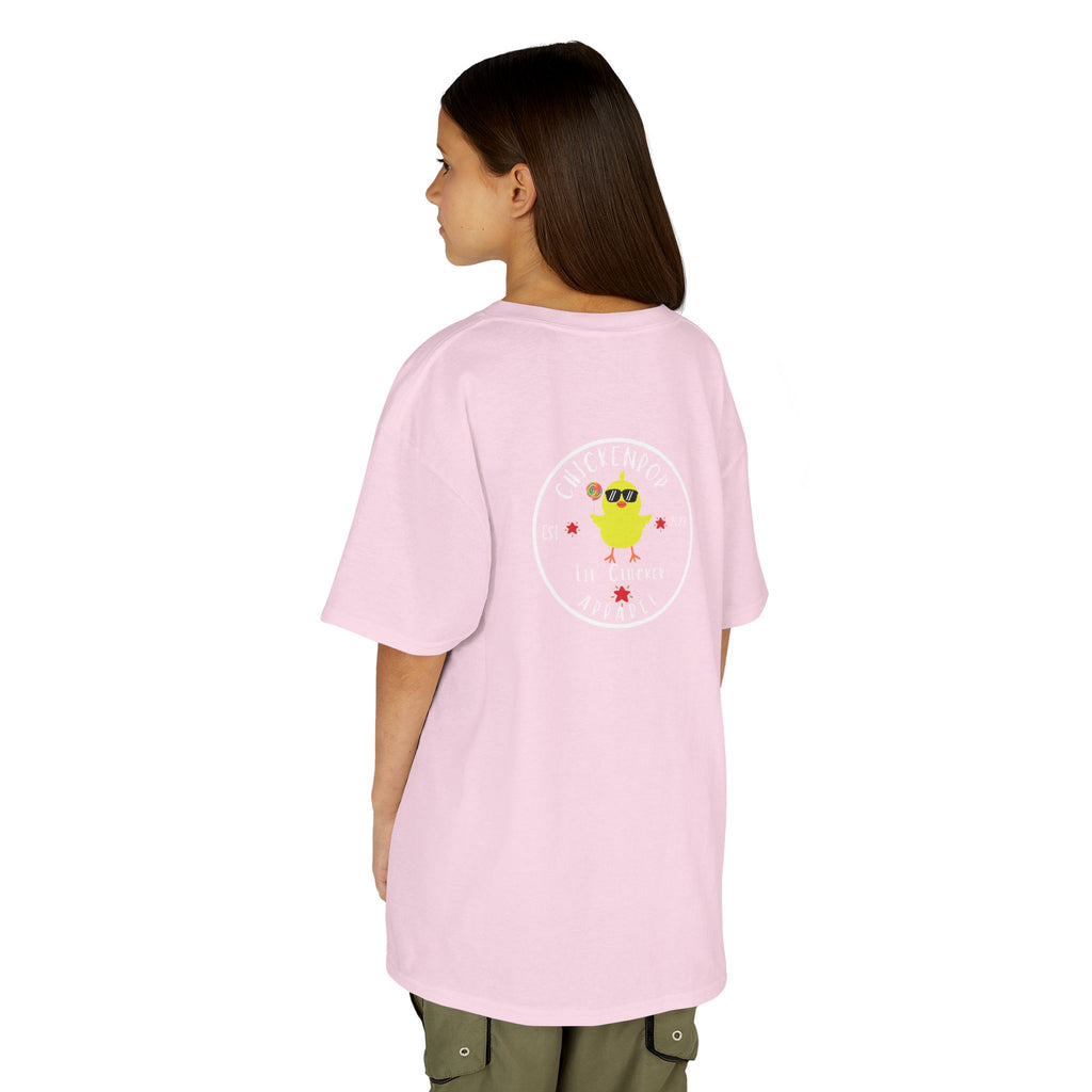 Lil’ Cluckers Original ChickenPop Logo Kids Tee – Fun Kids Graphic T-Shirt | Cute Cartoon Chicken Shirt for Boys & Girls
