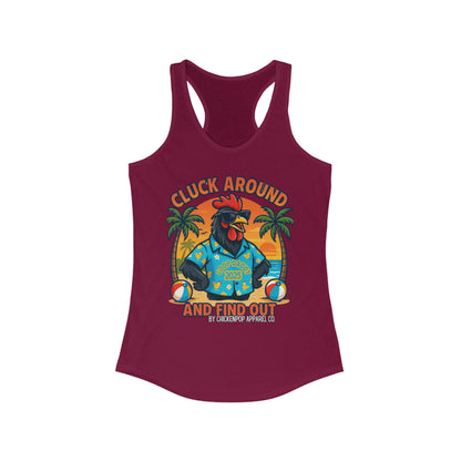Cluck Around and Find Out – Women's Racerback Tank